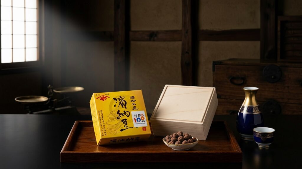 Authentic Hamanatto prepared as a premium Japanese gourmet gift.