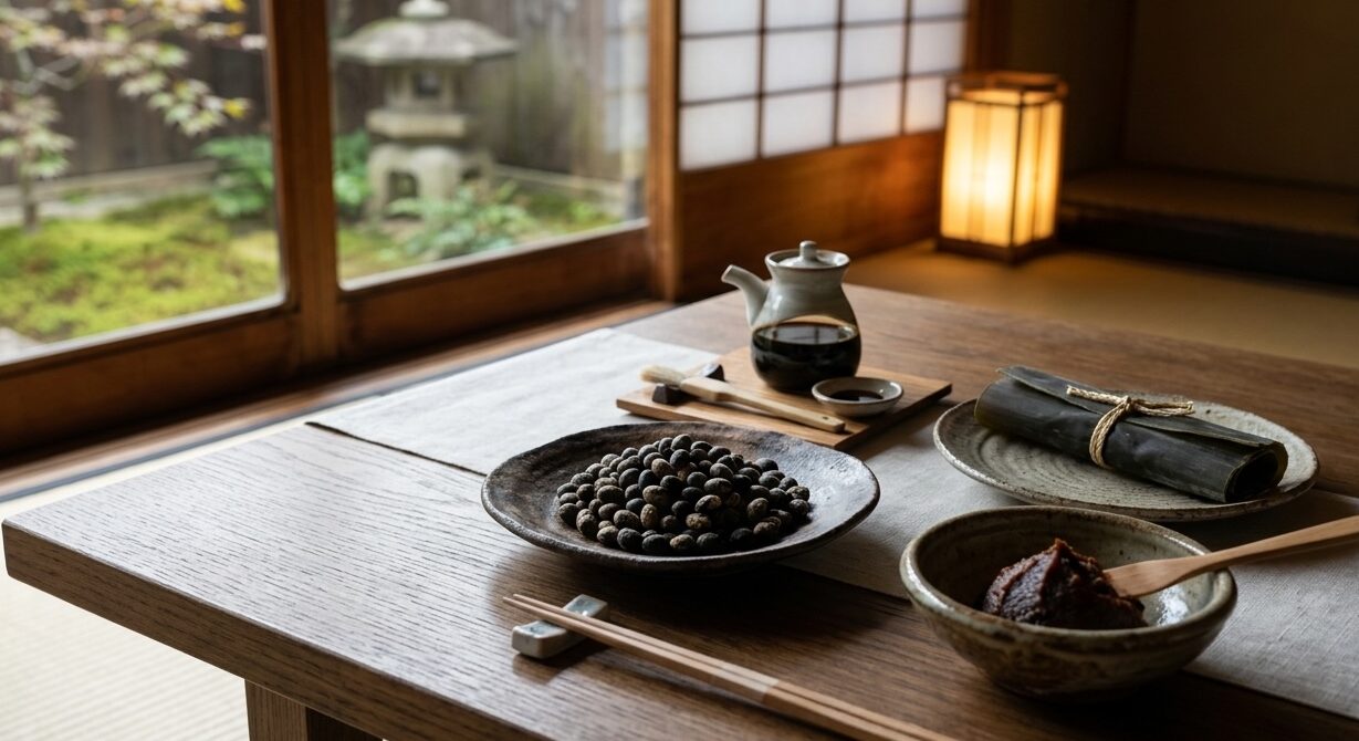Traditional Japanese ingredients associated with the discovery of umami.