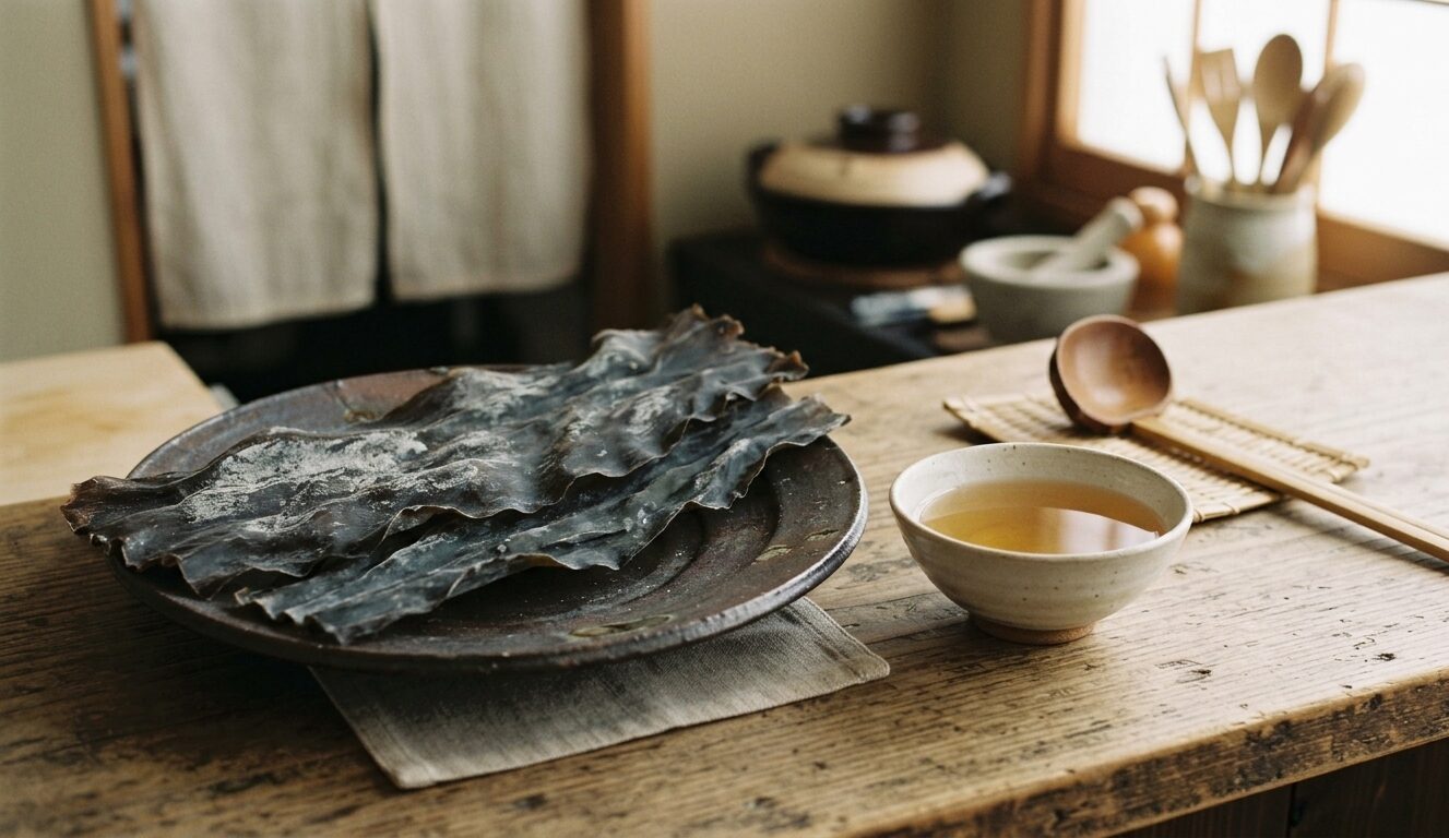 Dried kombu, a classic Japanese source of umami